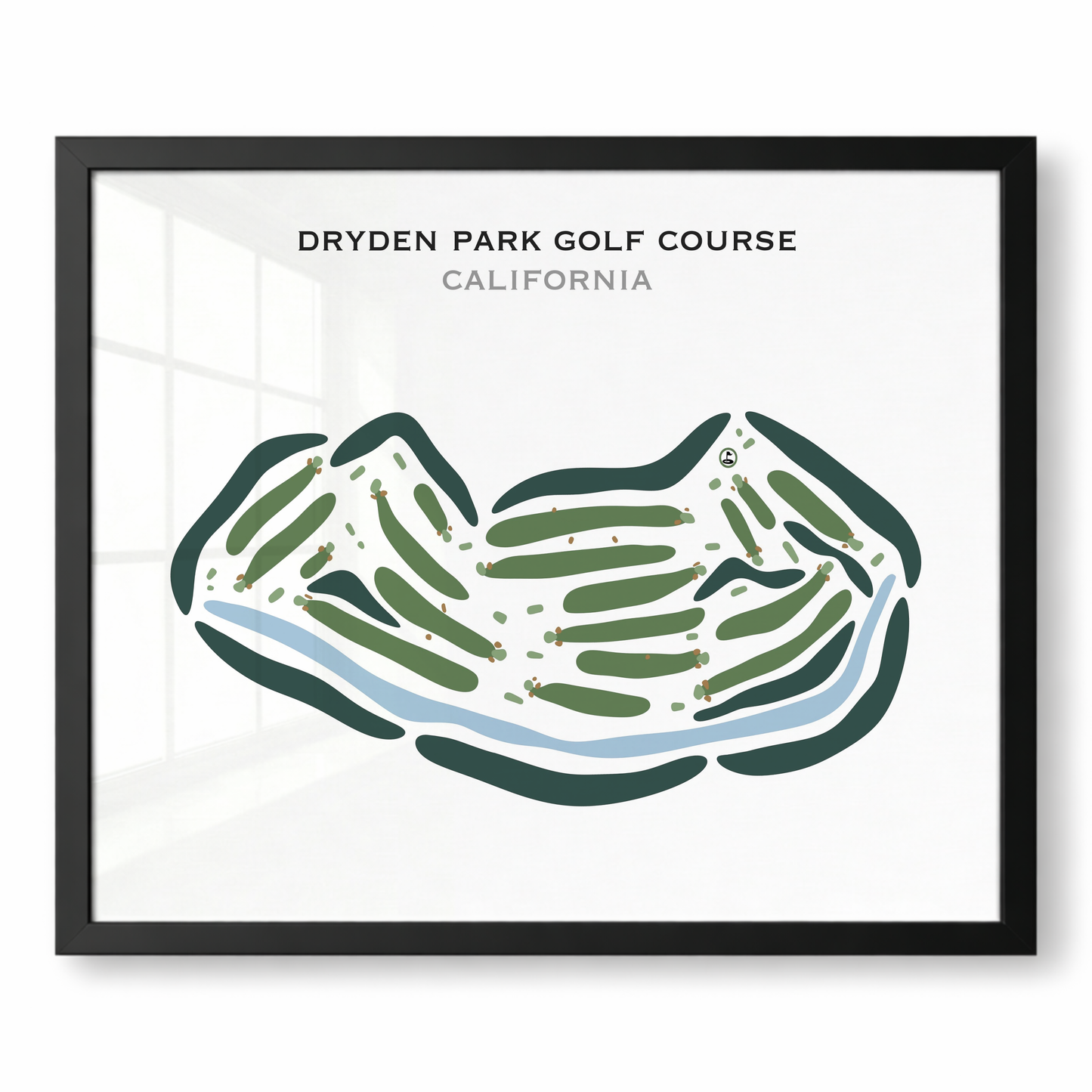 Dryden Park Golf Course, California - Printed Golf Courses