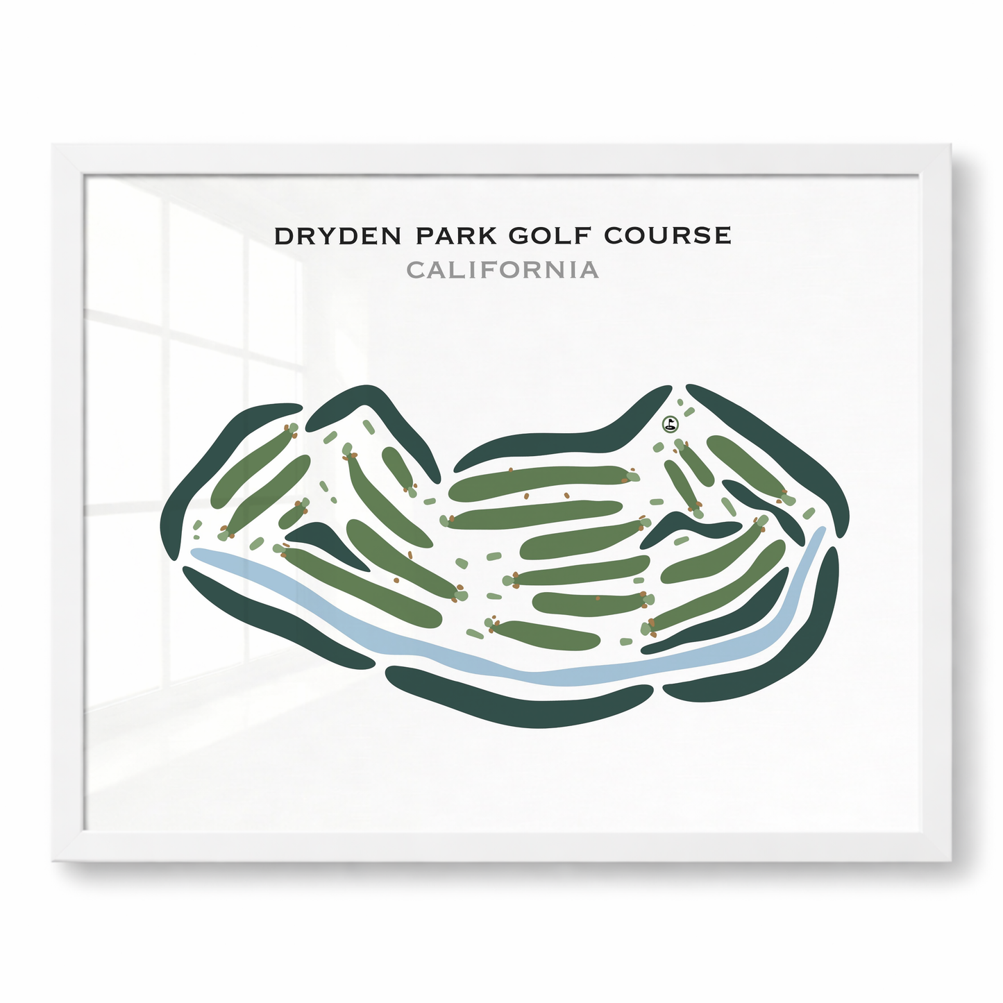 Dryden Park Golf Course, California - Printed Golf Courses