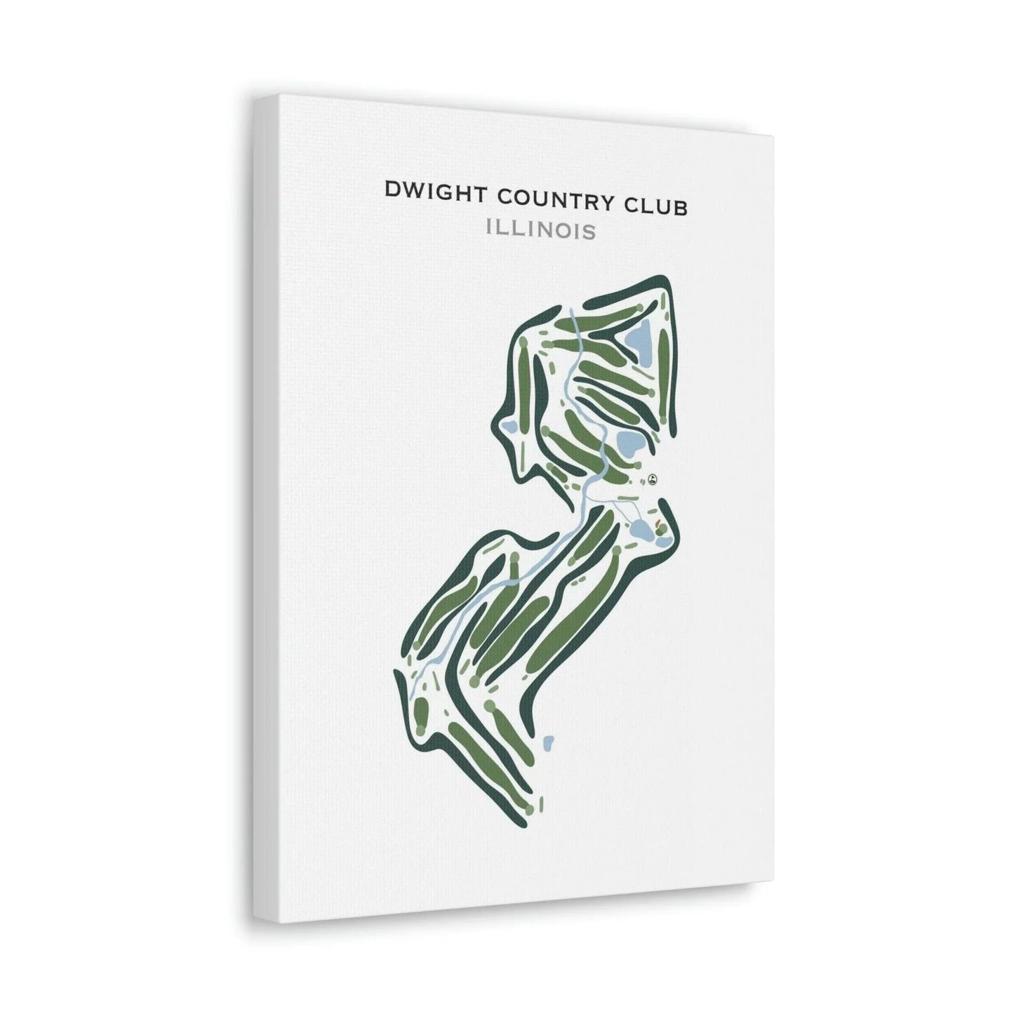 Dwight Country Club, Illinois - Printed Golf Course