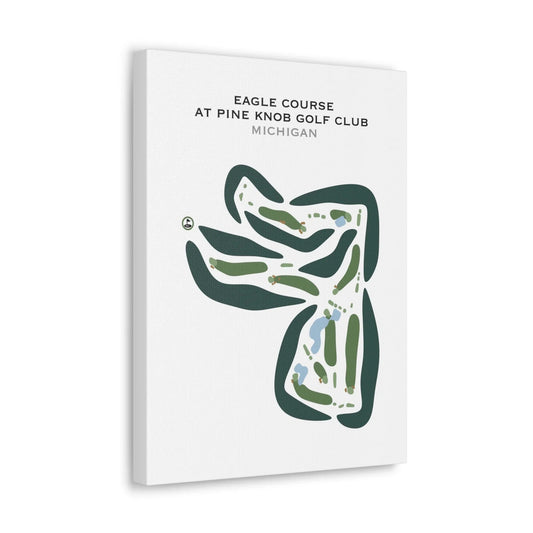 Eagle Course at Pine Knob Golf Club, Clarkston, Michigan - Printed Golf Courses