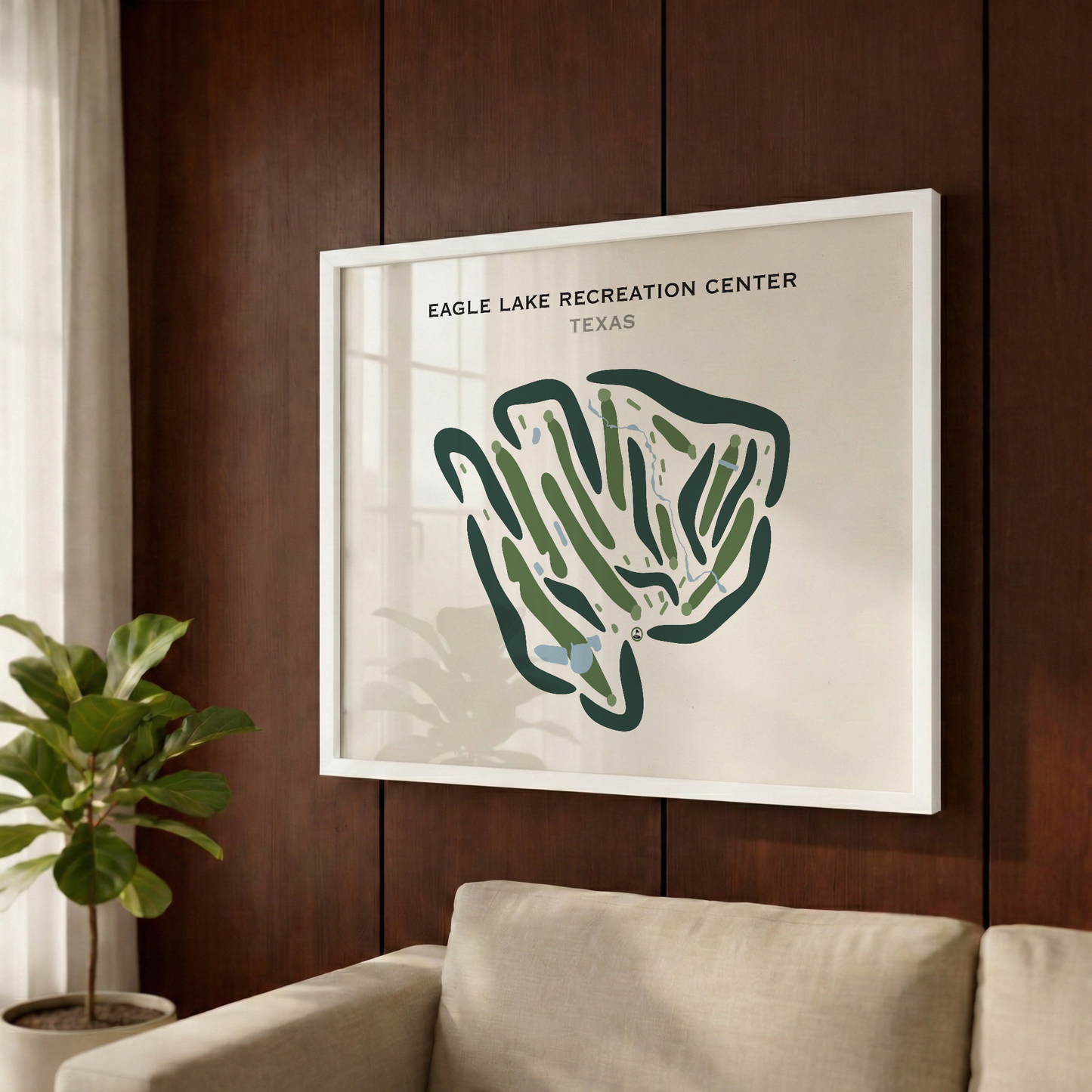 Eagle Lake Recreation Center, Texas - Printed Golf Courses