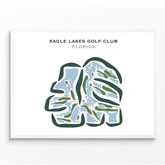 Eagle Lakes Golf Club, Florida - Printed Golf Courses
