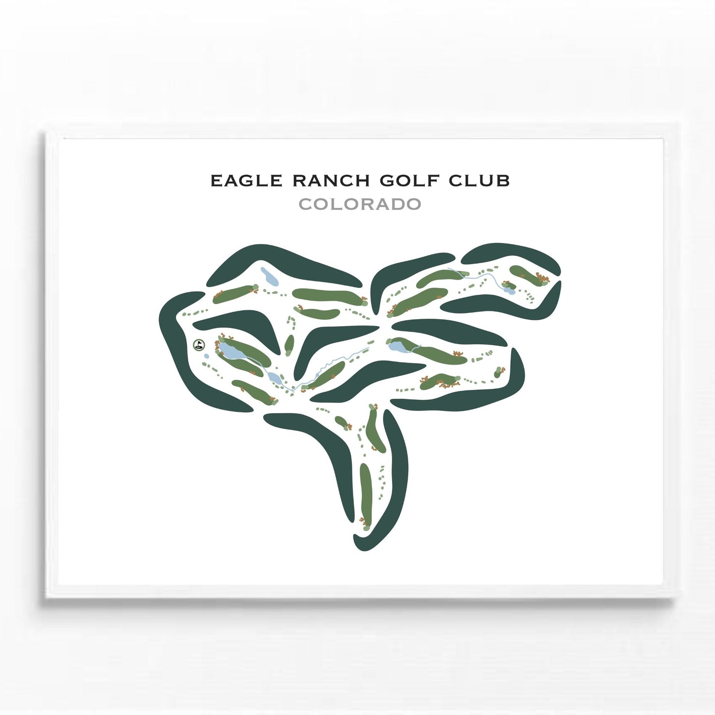 Eagle Ranch Golf Course, Colorado - Printed Golf Courses