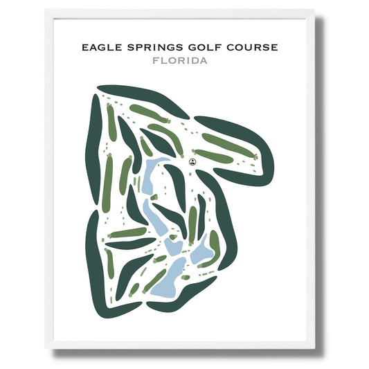Eagle Springs Golf Course, Florida - Printed Golf Courses