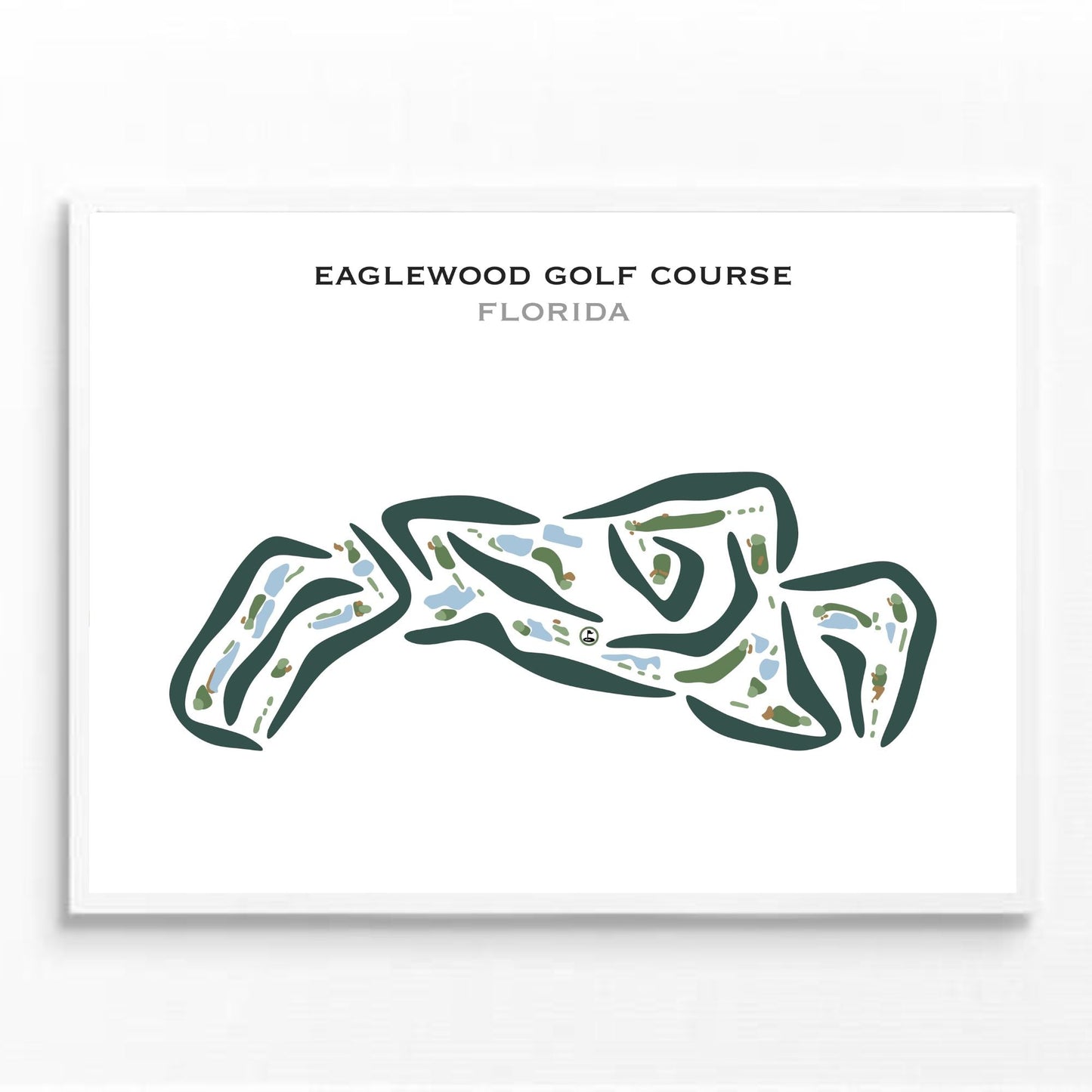 Eaglewood Golf Course, Florida - Printed Golf Courses