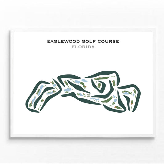 Eaglewood Golf Course, Florida - Printed Golf Courses