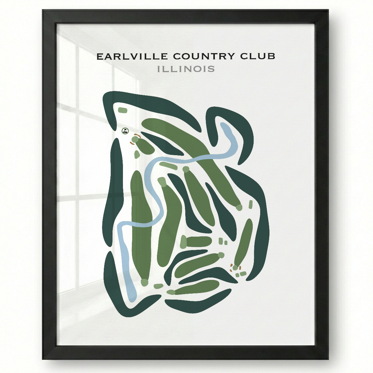 Earlville Country Club, Illinois - Printed Golf Courses