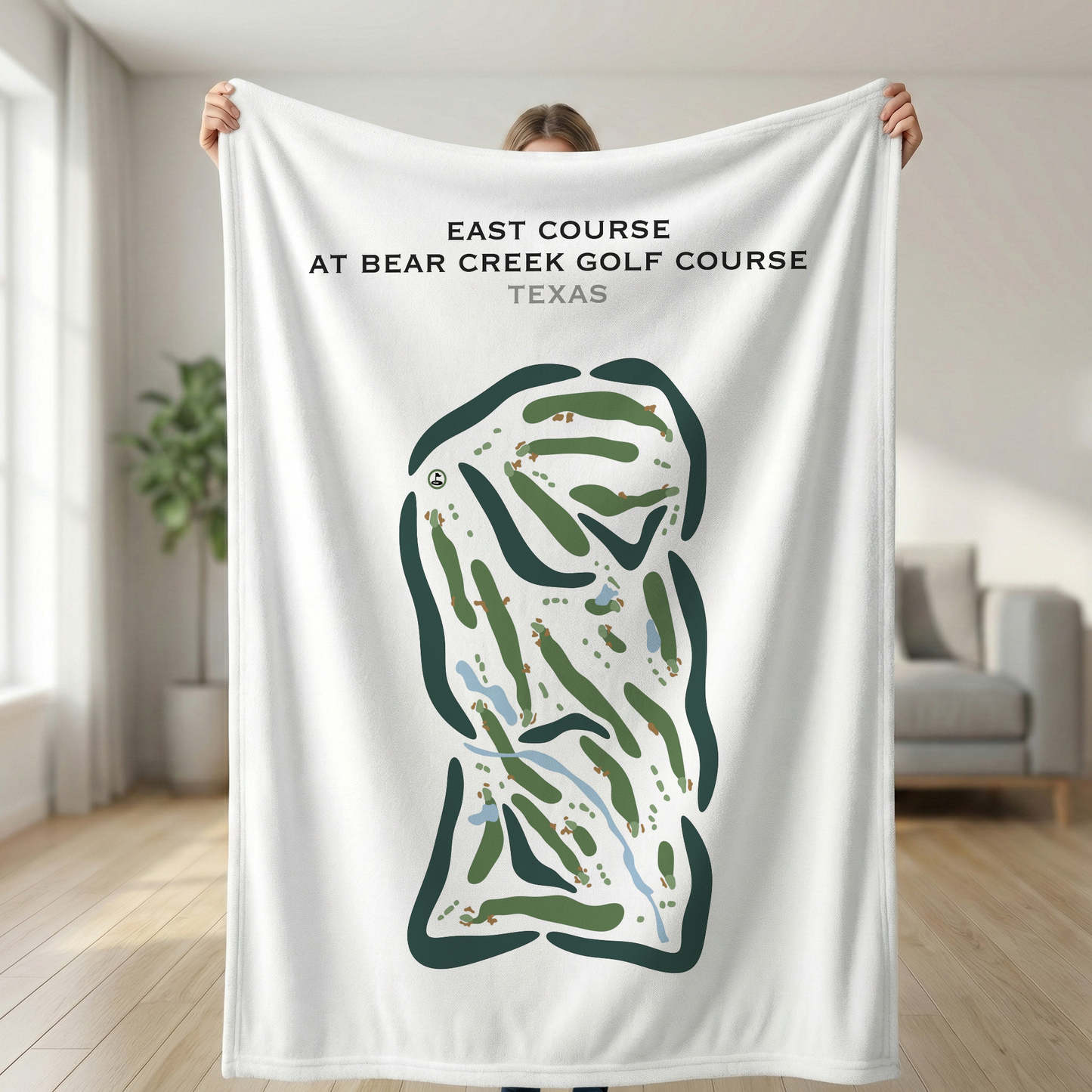 East Course at Bear Creek Golf Club, Texas - Printed Golf Courses