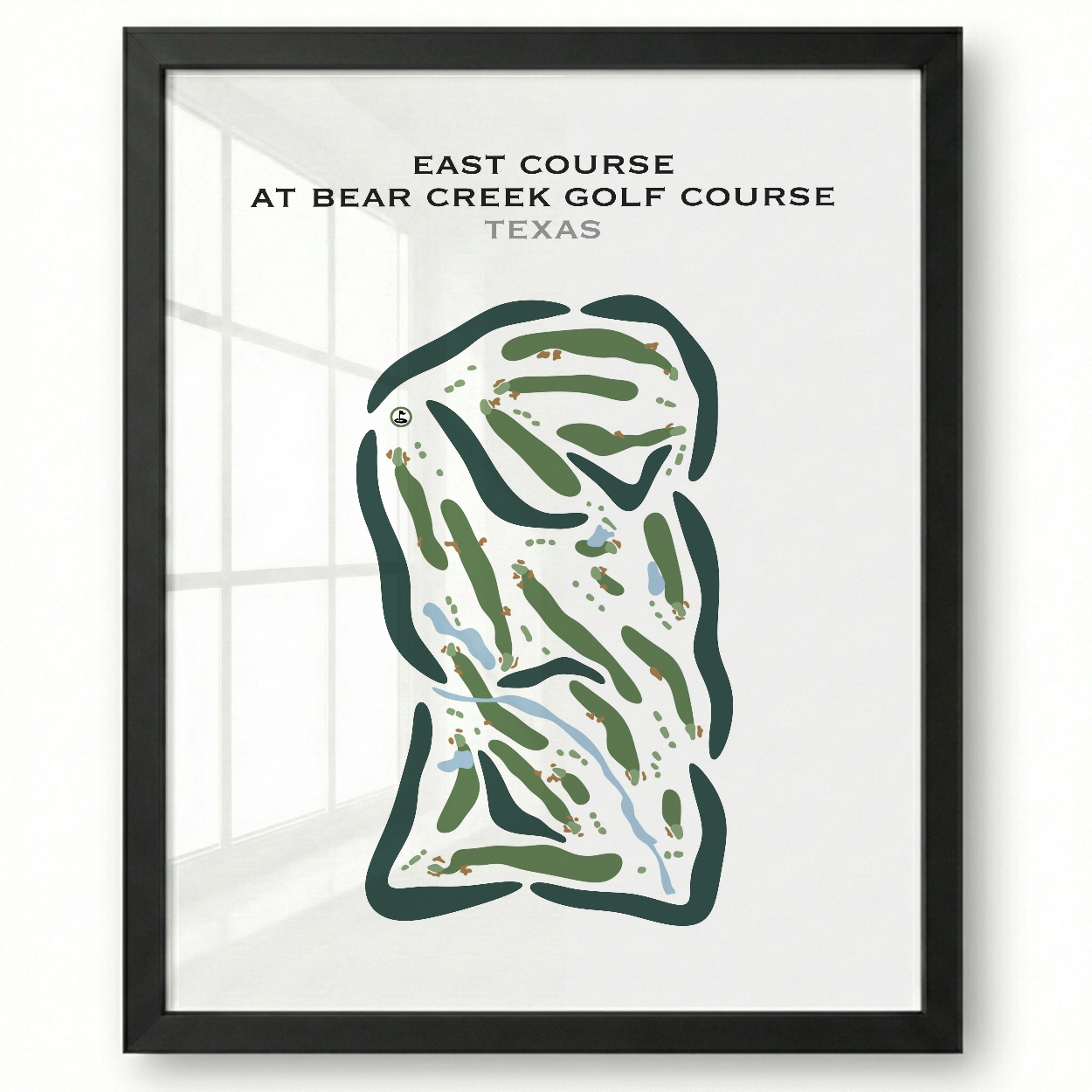 East Course at Bear Creek Golf Club, Texas - Printed Golf Courses