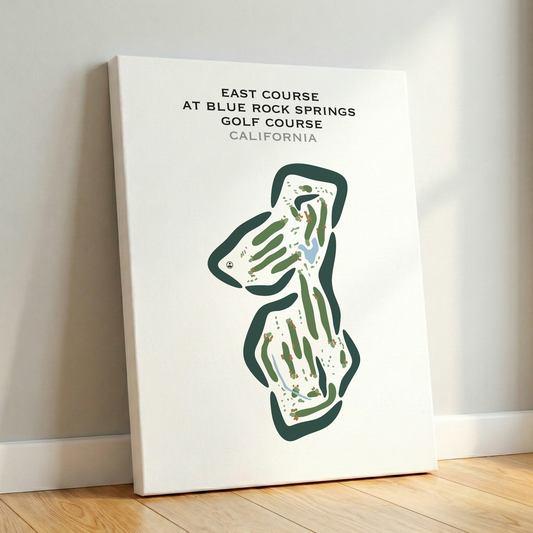 East Course at Blue Rock Springs Golf Course, California - Printed Golf Courses