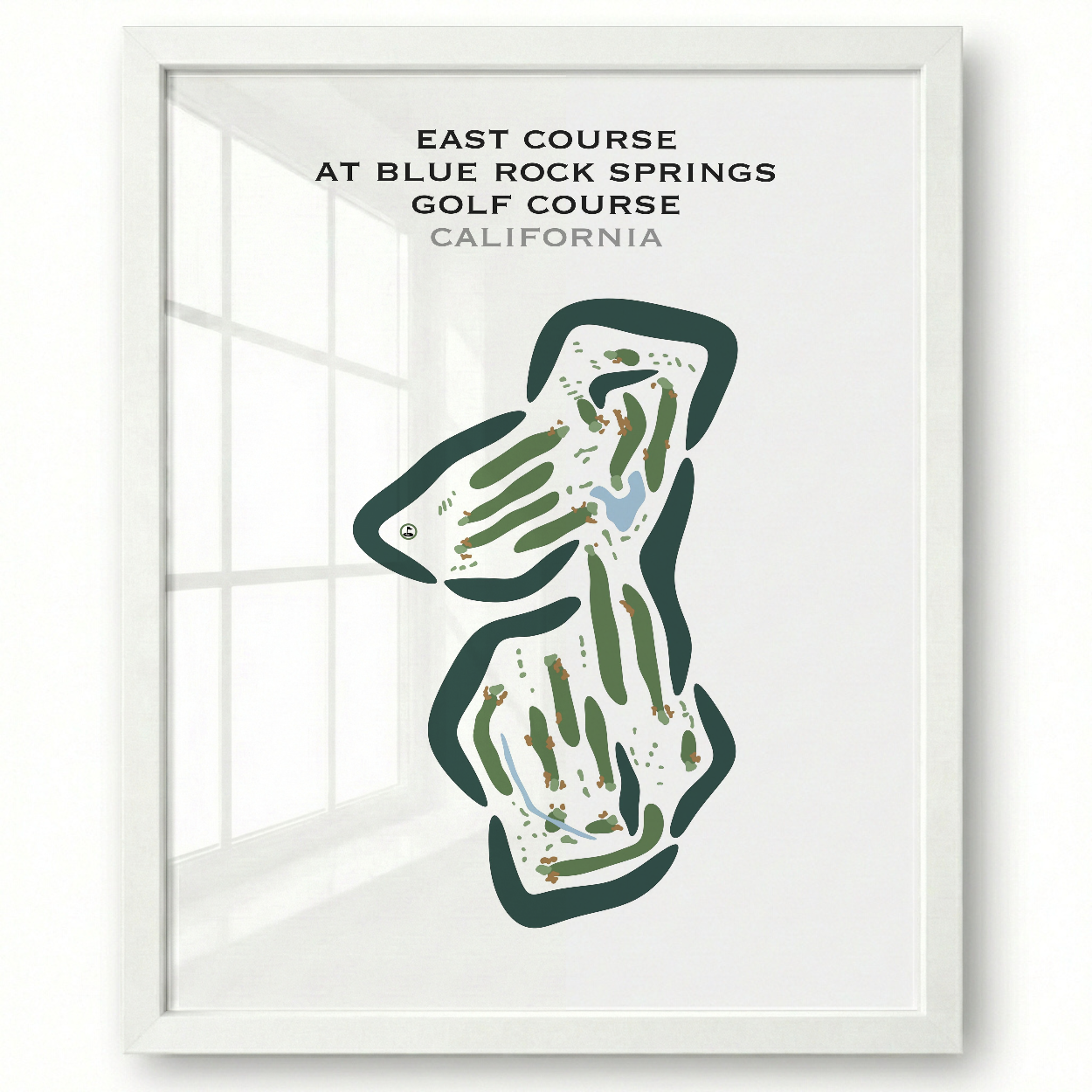 East Course at Blue Rock Springs Golf Course, California - Printed Golf Courses