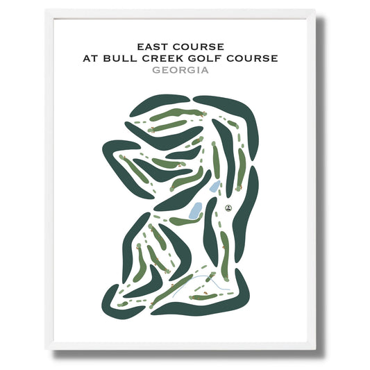 East Course at Bull Creek Golf Course, Georgia - Printed Golf Courses