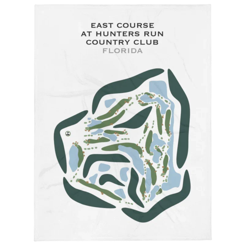 East Course at Hunters Run Country Club, Florida - Printed Golf Courses