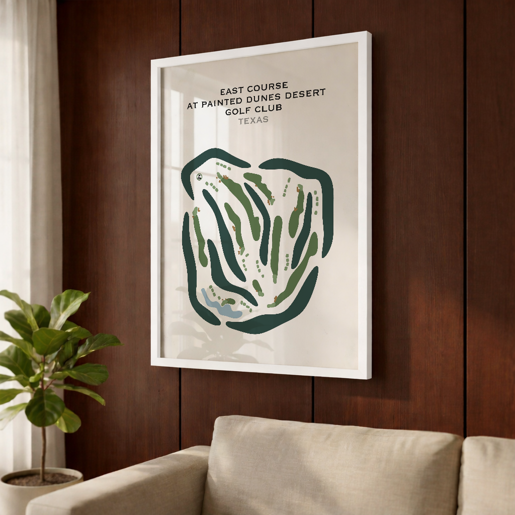 East Course at Painted Dunes Desert Golf Club, Texas - Printed Golf Courses
