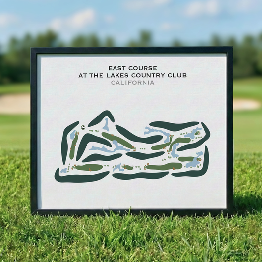 East Course at Lakes Country Club, California - Printed Golf Courses