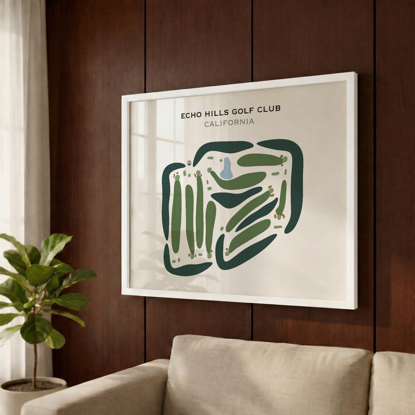 Echo Hills Golf Club, California - Printed Golf Courses