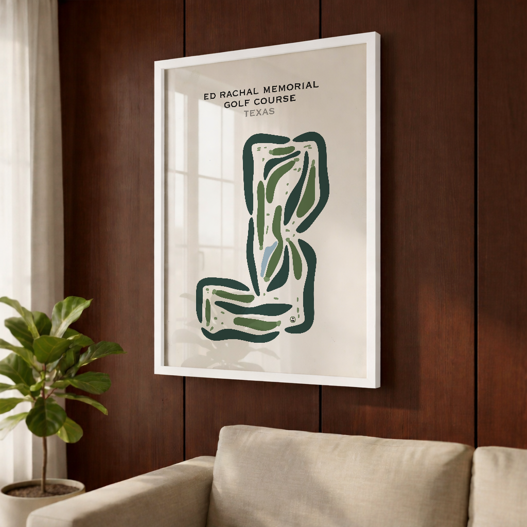 Ed Rachal Memorial Golf Course, Texas - Printed Golf Courses