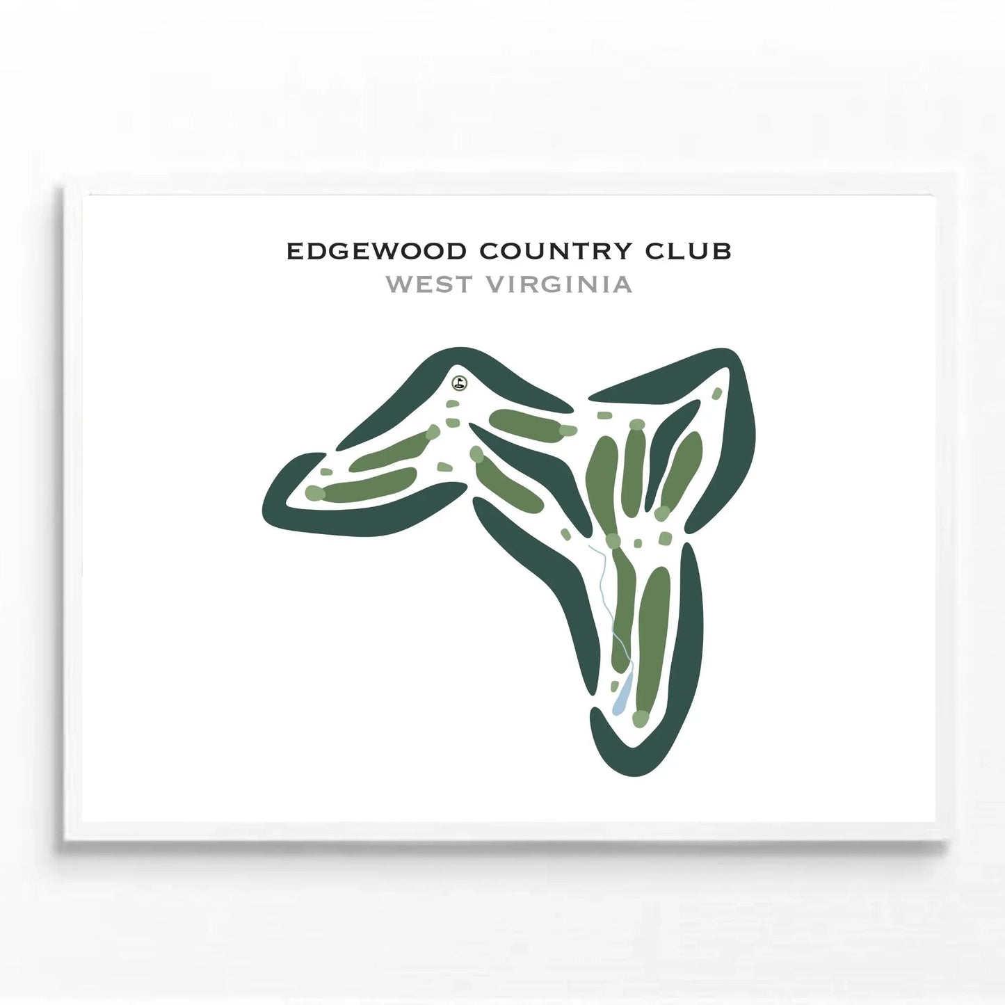 Edgewood Country Club, West Virginia - Printed Golf Courses