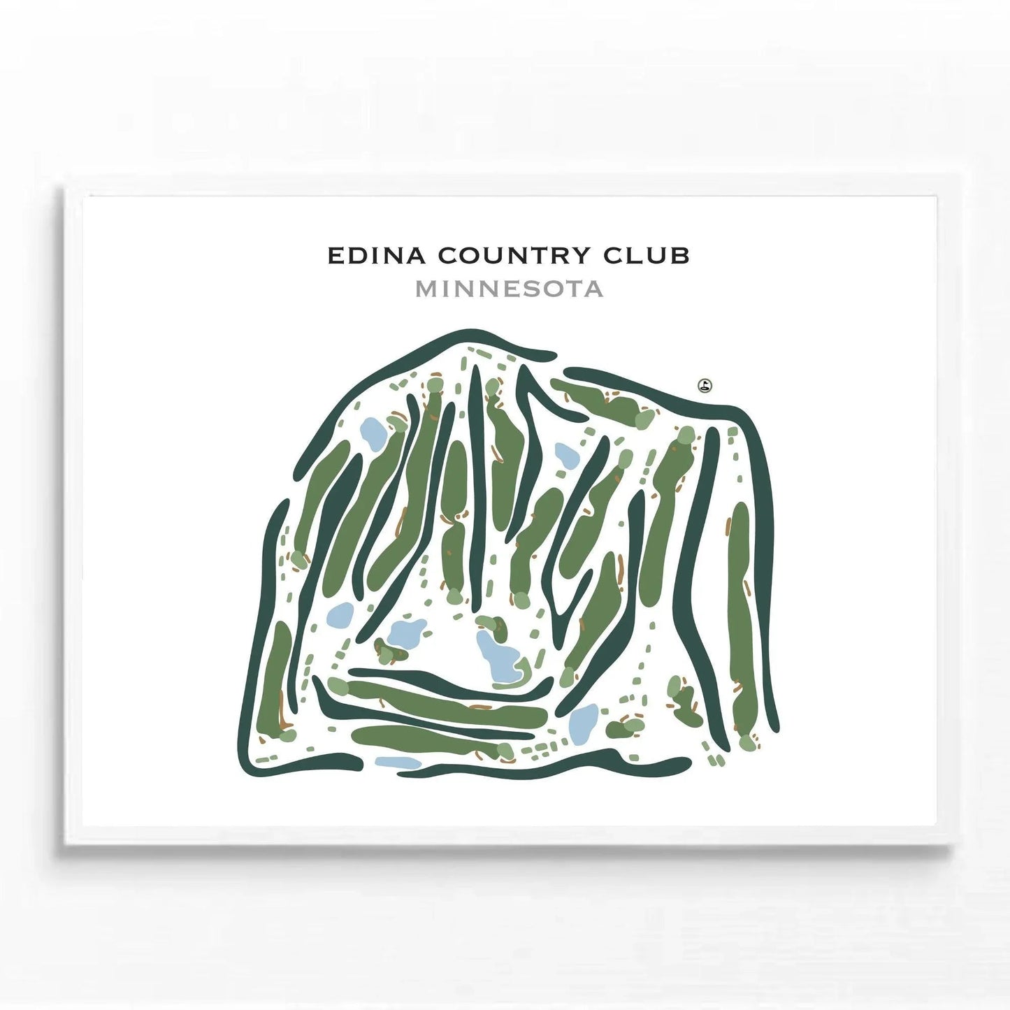 Edina Country Club, Minnesota - Printed Golf Course