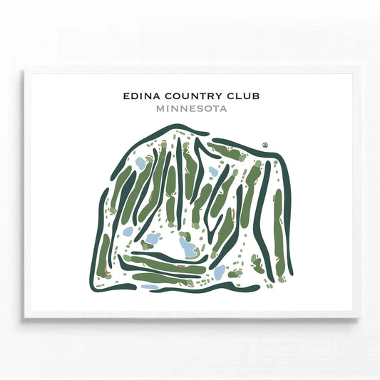 Edina Country Club, Minnesota - Printed Golf Course