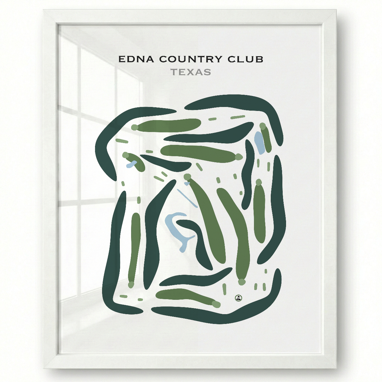 Edna Country Club, Texas - Printed Golf Courses