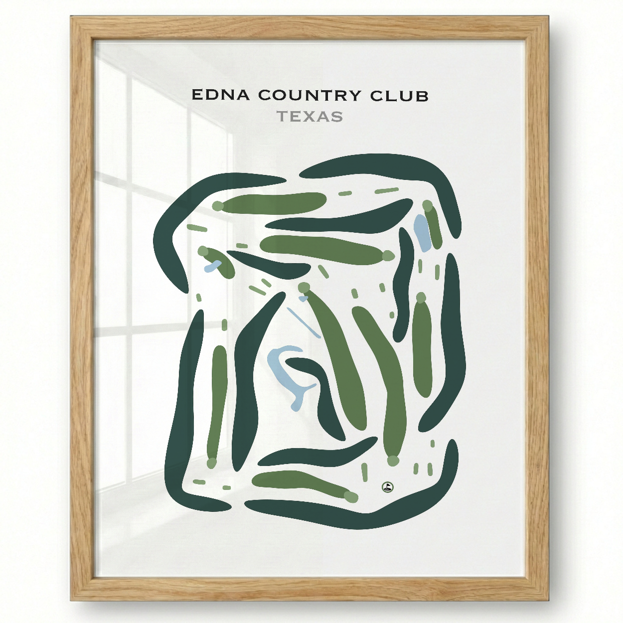 Edna Country Club, Texas - Printed Golf Courses