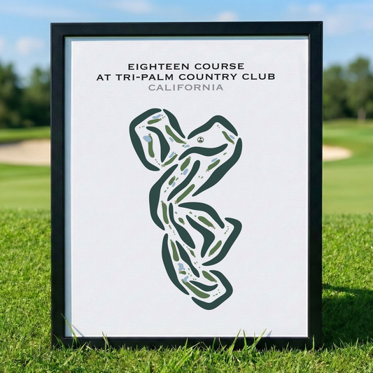 Eighteen at Tri-Palm Country Club, California - Printed Golf Courses