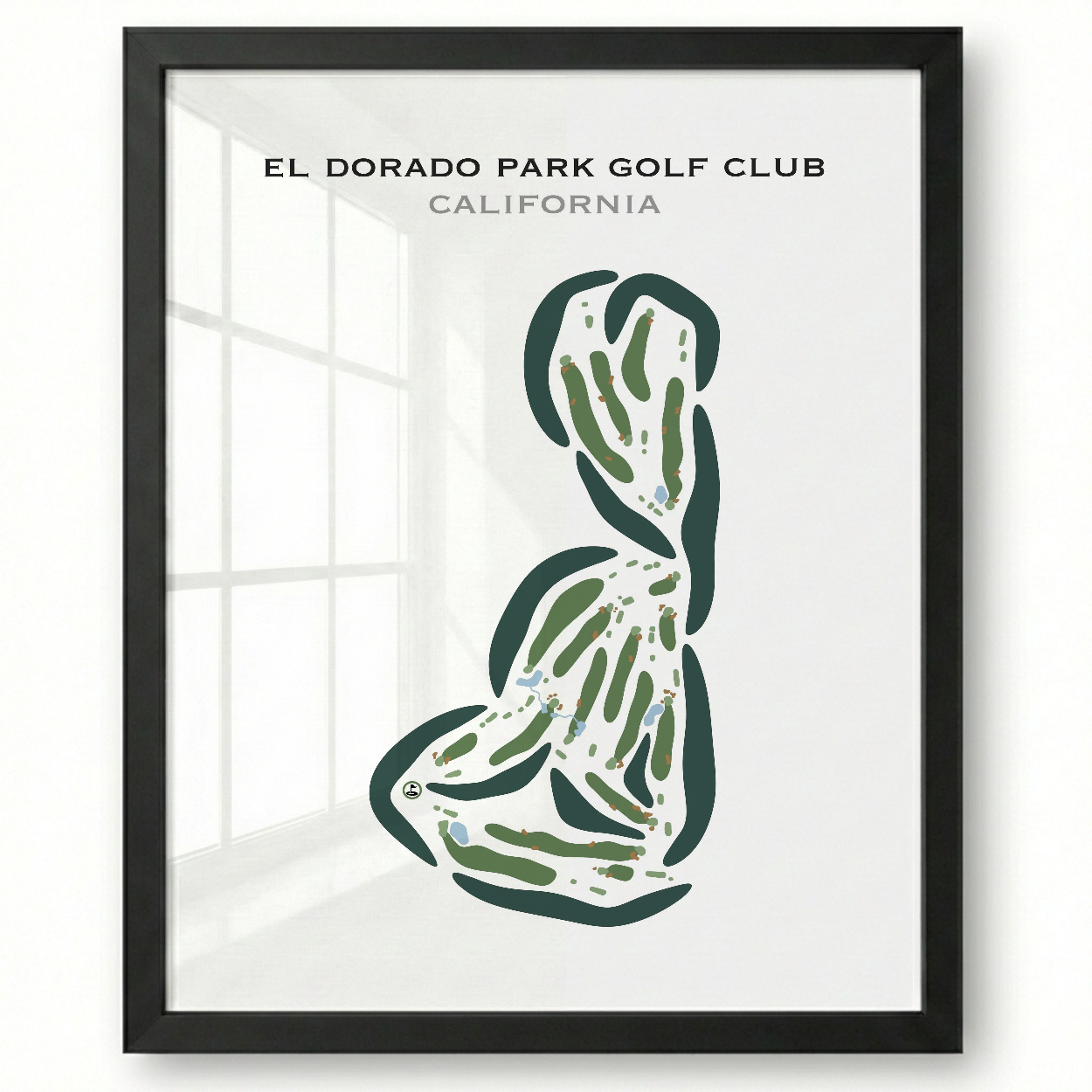 El Dorado Park Golf Club, California - Printed Golf Courses