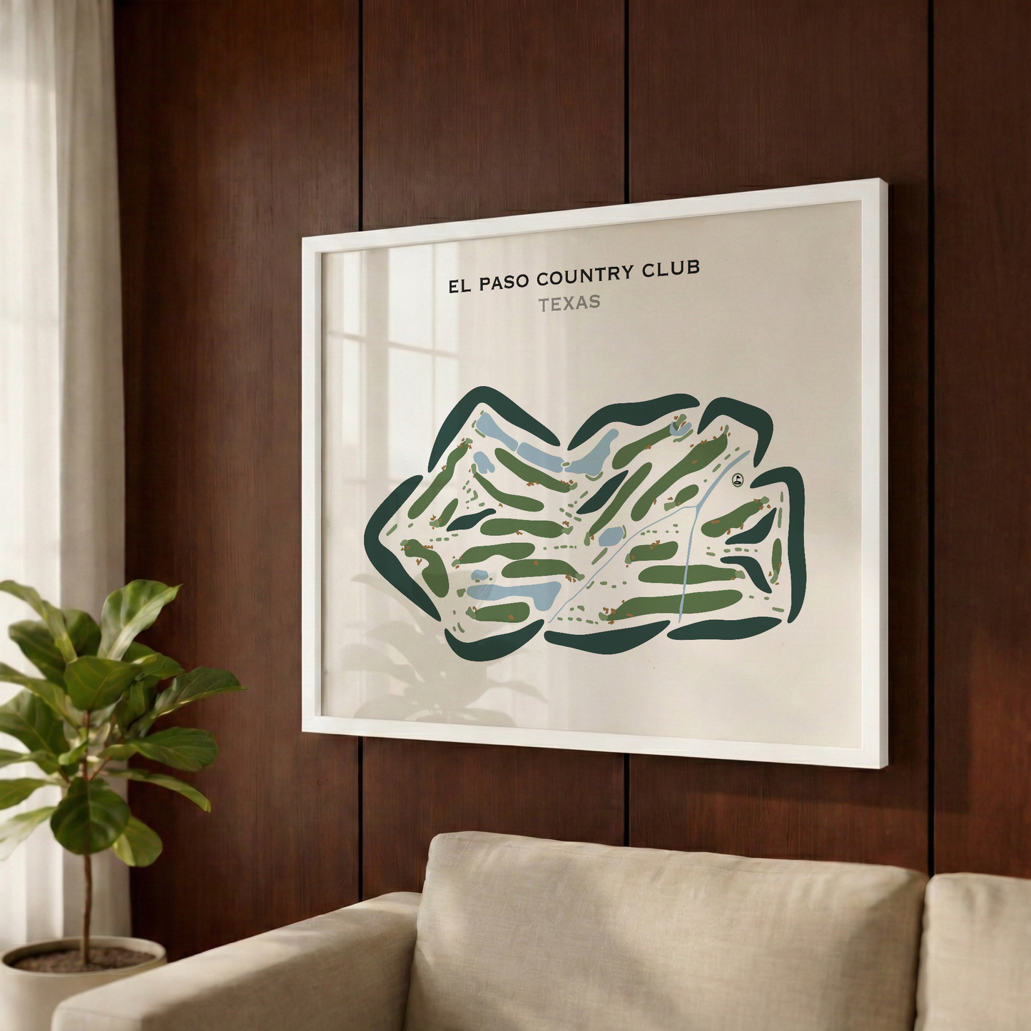 El Paso Country Club, Texas - Printed Golf Courses
