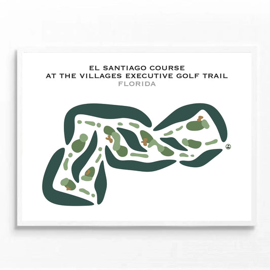 El Santiago Course at The Villages Executive Golf Trail, Florida - Printed Golf Courses