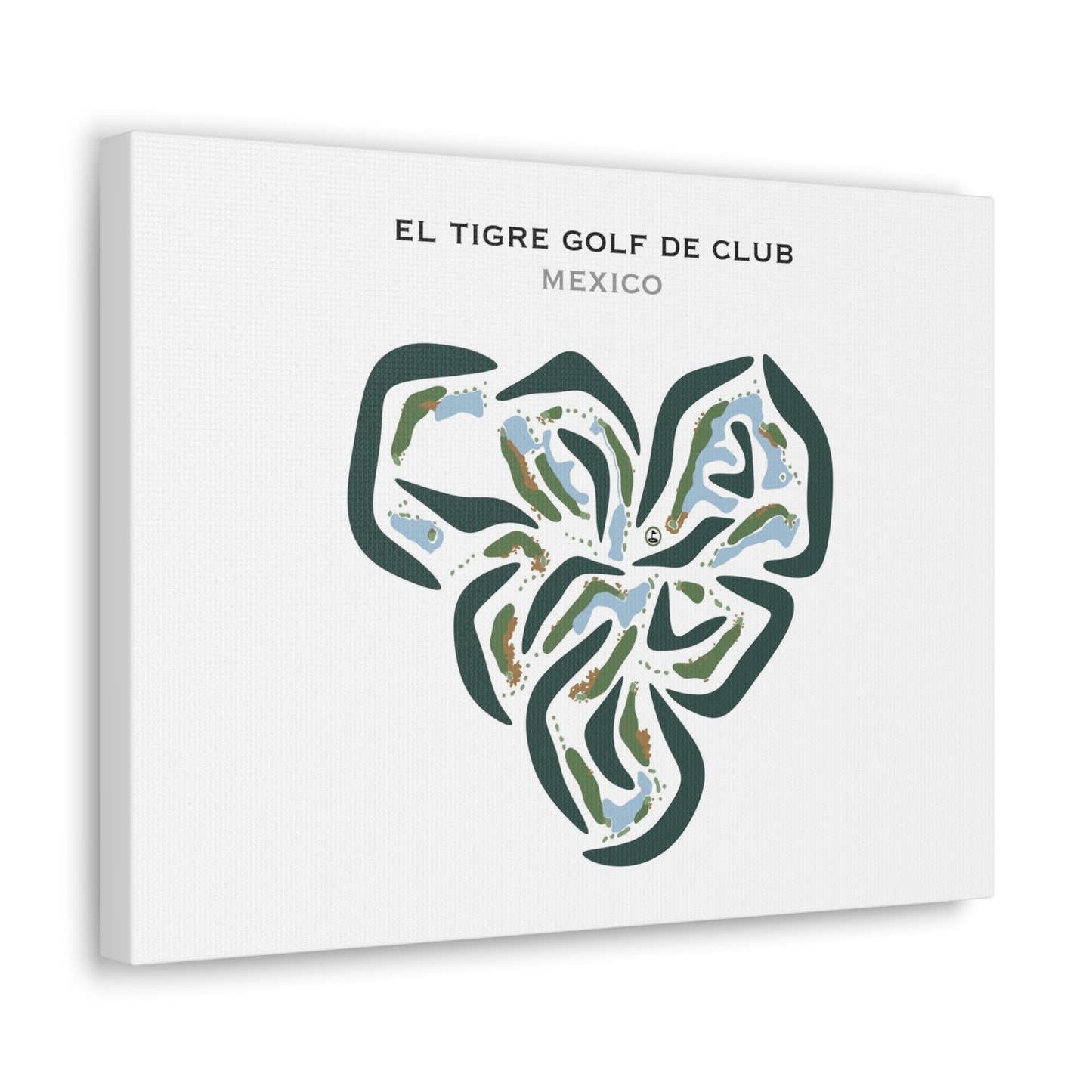 El Tigre Club de Golf, Mexico - Printed Golf Courses