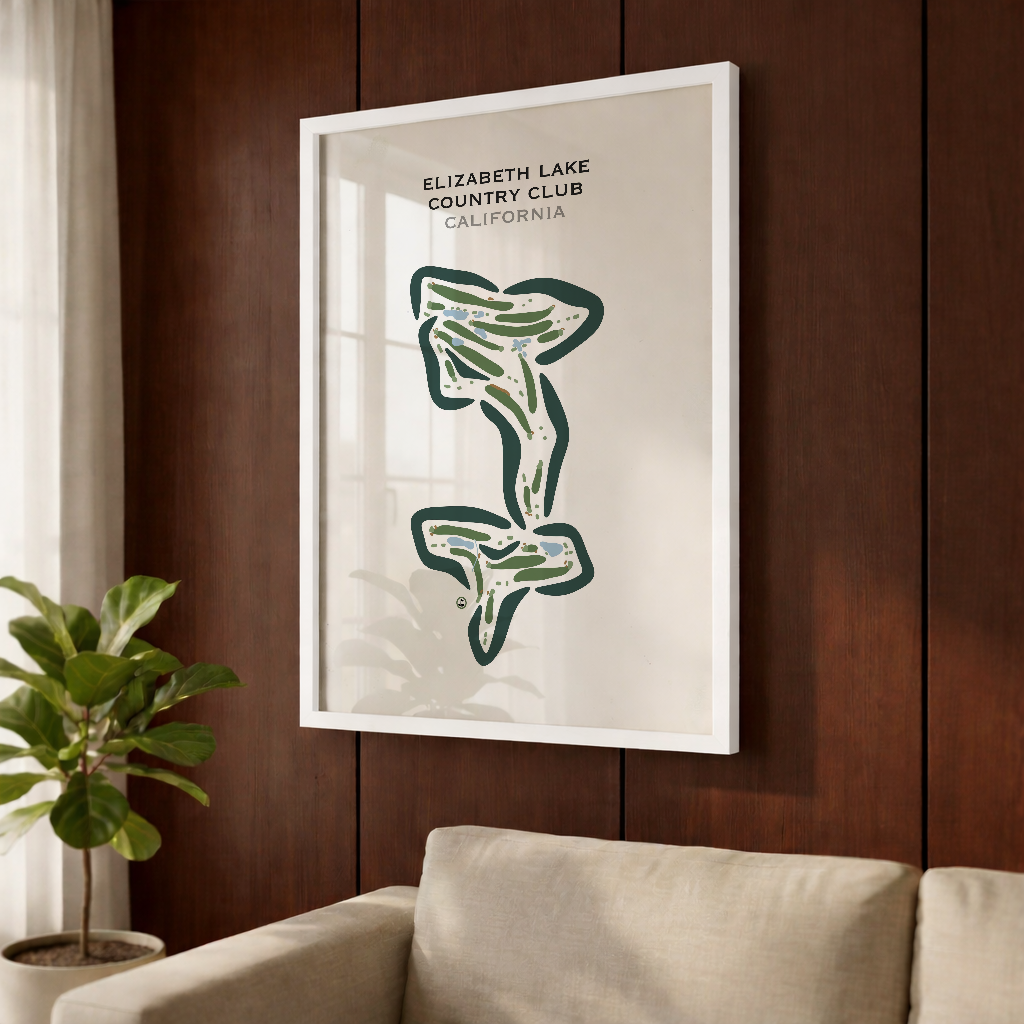 Elizabeth Lake Country Club, California - Printed Golf Courses