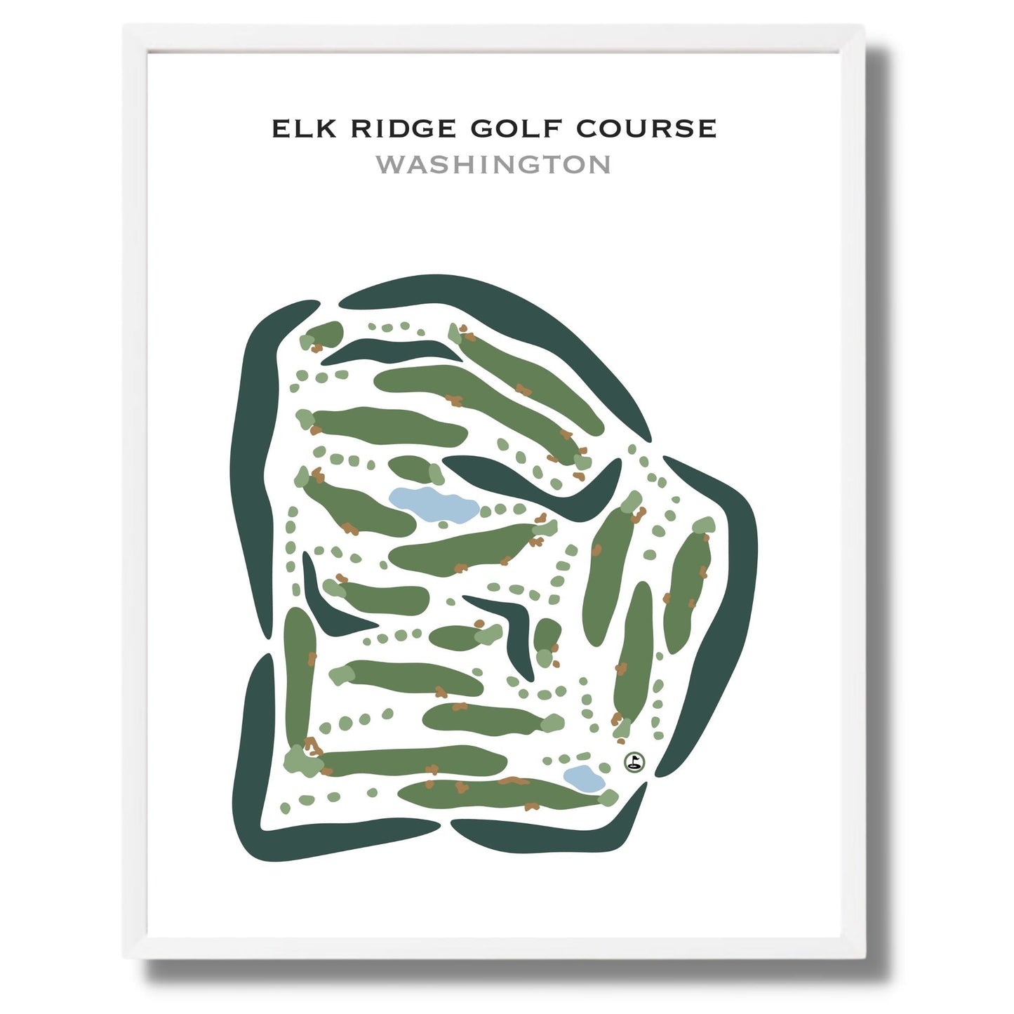 Elk Ridge Golf Course, Washington - Printed Golf Courses