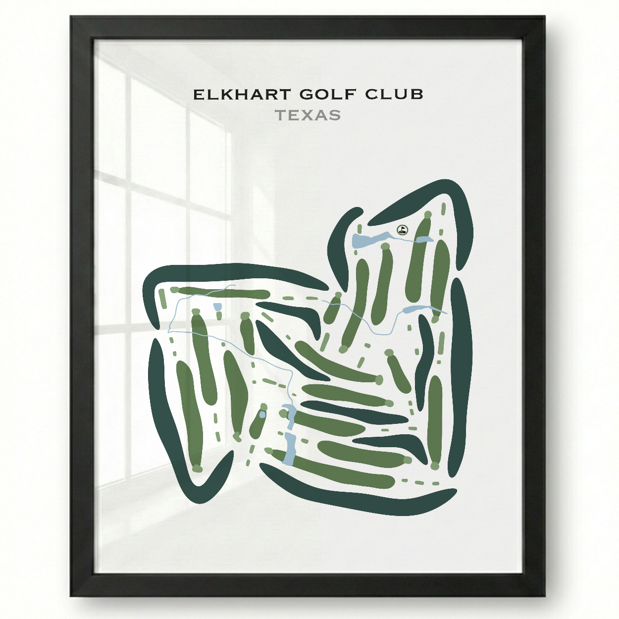 Elkhart Golf Club, Texas - Printed Golf Courses