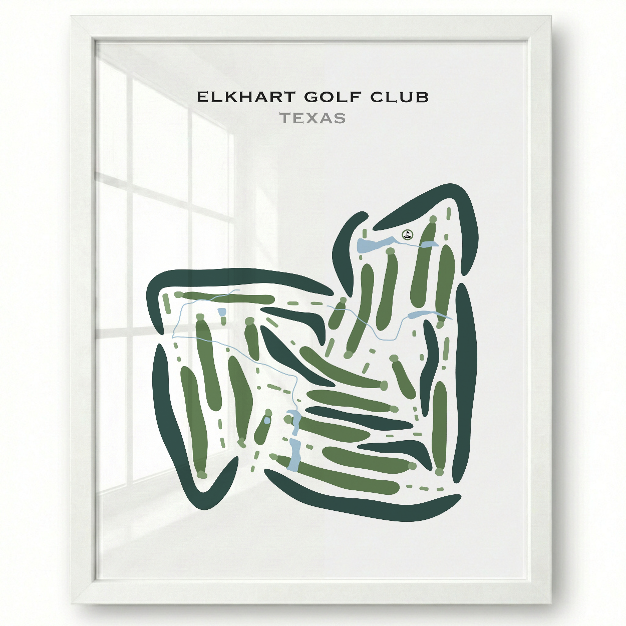 Elkhart Golf Club, Texas - Printed Golf Courses