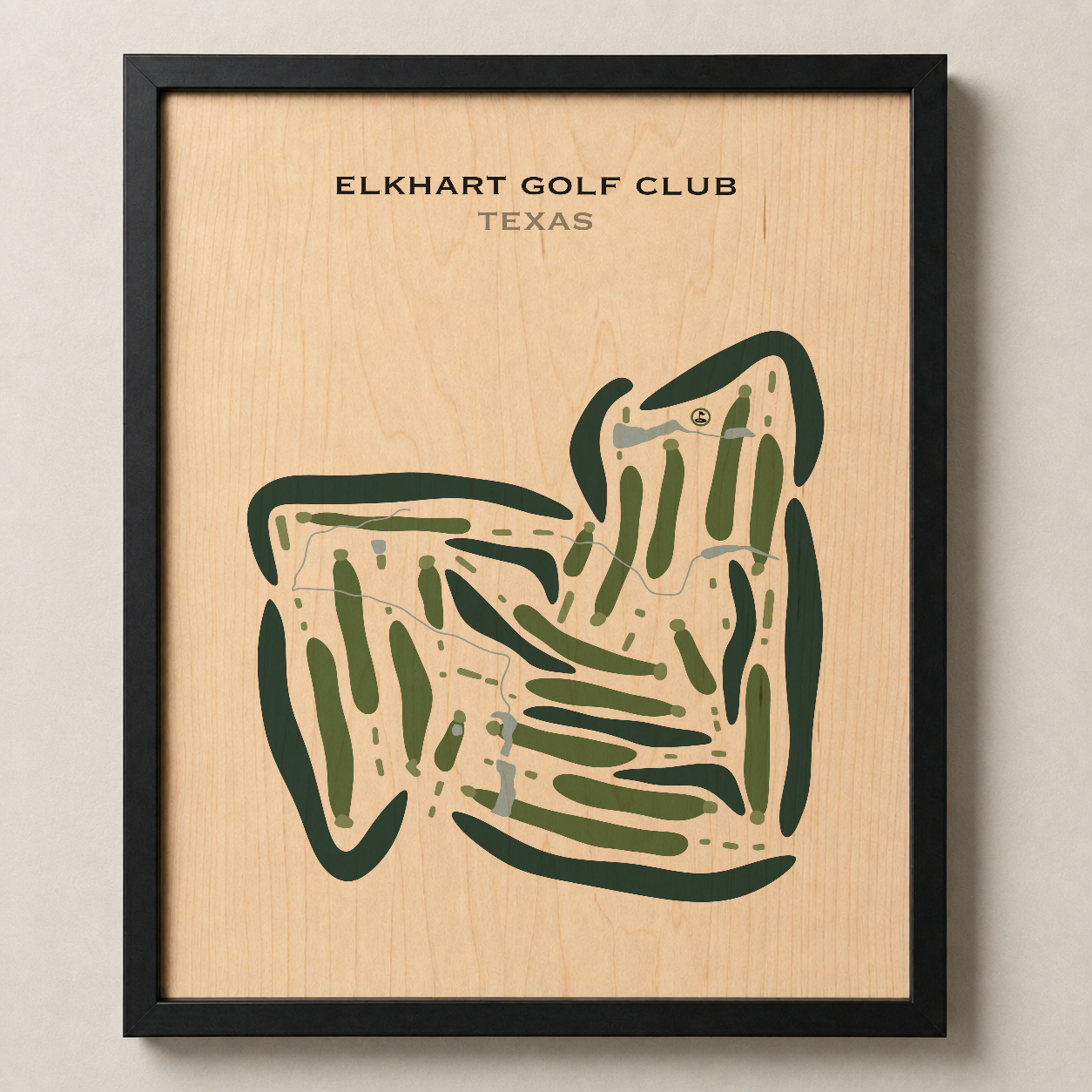 Elkhart Golf Club, Texas - Printed Golf Courses