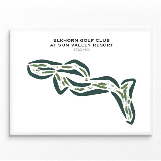 Elkhorn Golf Club at Sun Valley Resort, Idaho - Printed Golf Courses
