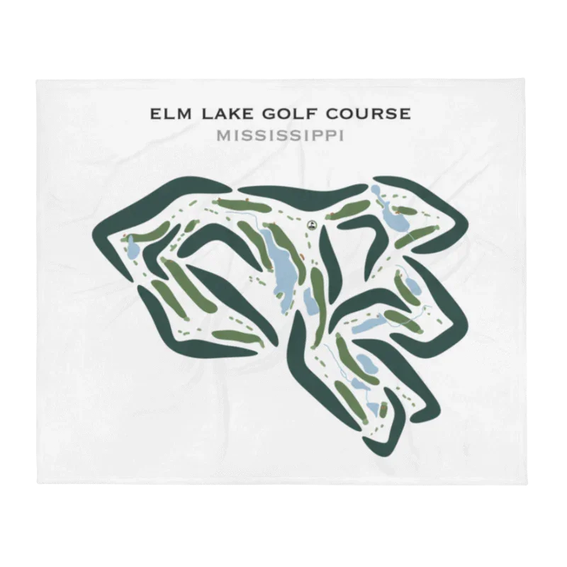 Elm Lake Golf Course, Mississippi - Printed Golf Courses