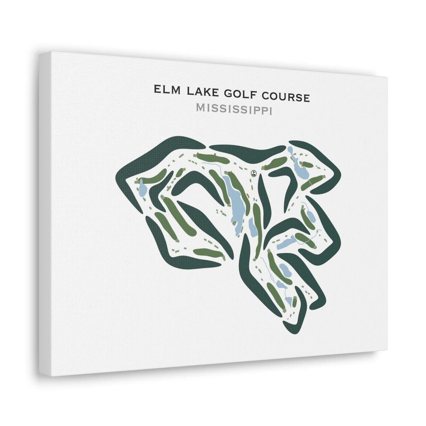 Elm Lake Golf Course, Mississippi - Printed Golf Courses