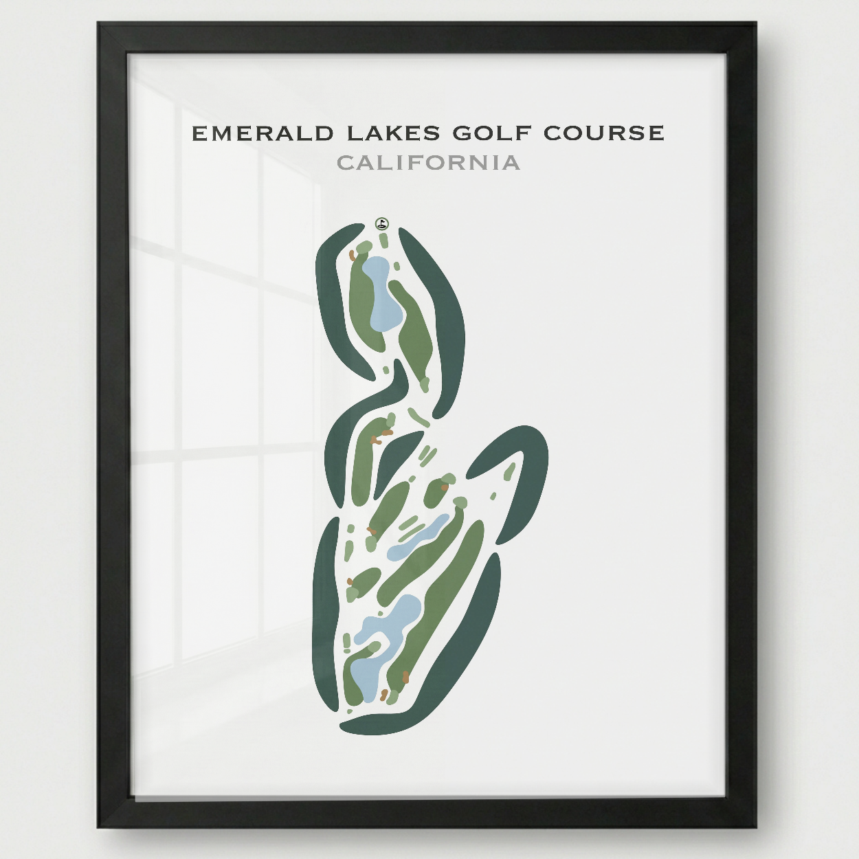 Emerald Lakes Golf Course, California - Printed Golf Courses