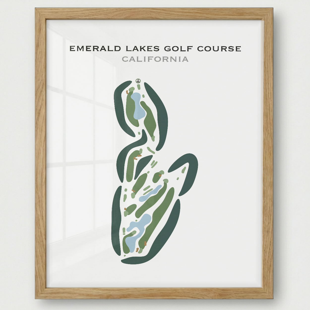 Emerald Lakes Golf Course, California - Printed Golf Courses