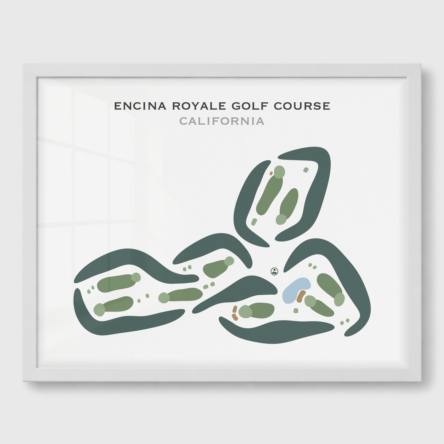 Encina Royale Golf Course, California - Printed Golf Courses
