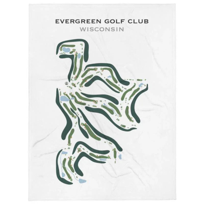 Evergreen Golf Club, Wisconsin - Printed Golf Course
