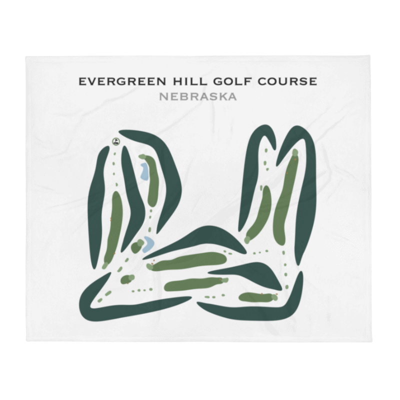 Evergreen Hill Golf Course, Nebraska - Printed Golf Courses