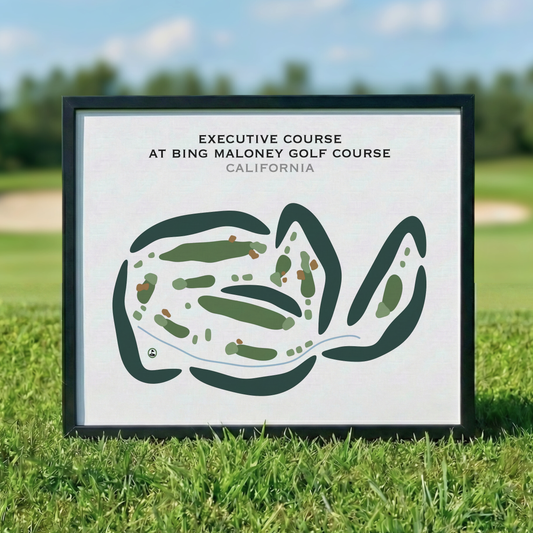 Executive Course at Bing Maloney Golf Course, California - Printed Golf Courses