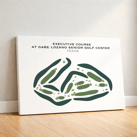 Executive Course at Gabe Lozano Senior Golf Center, Texas - Printed Golf Courses