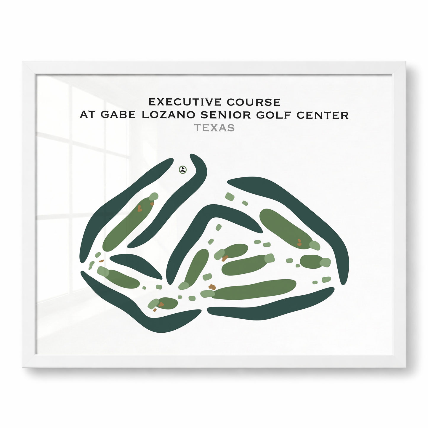 Executive Course at Gabe Lozano Senior Golf Center, Texas - Printed Golf Courses