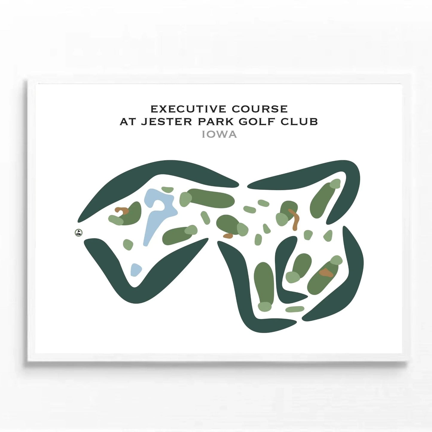 Executive Course at Jester Park Golf Club, Iowa - Printed Golf Courses