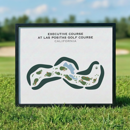 Executive Course at Las Positas Golf Course, California - Printed Golf Courses