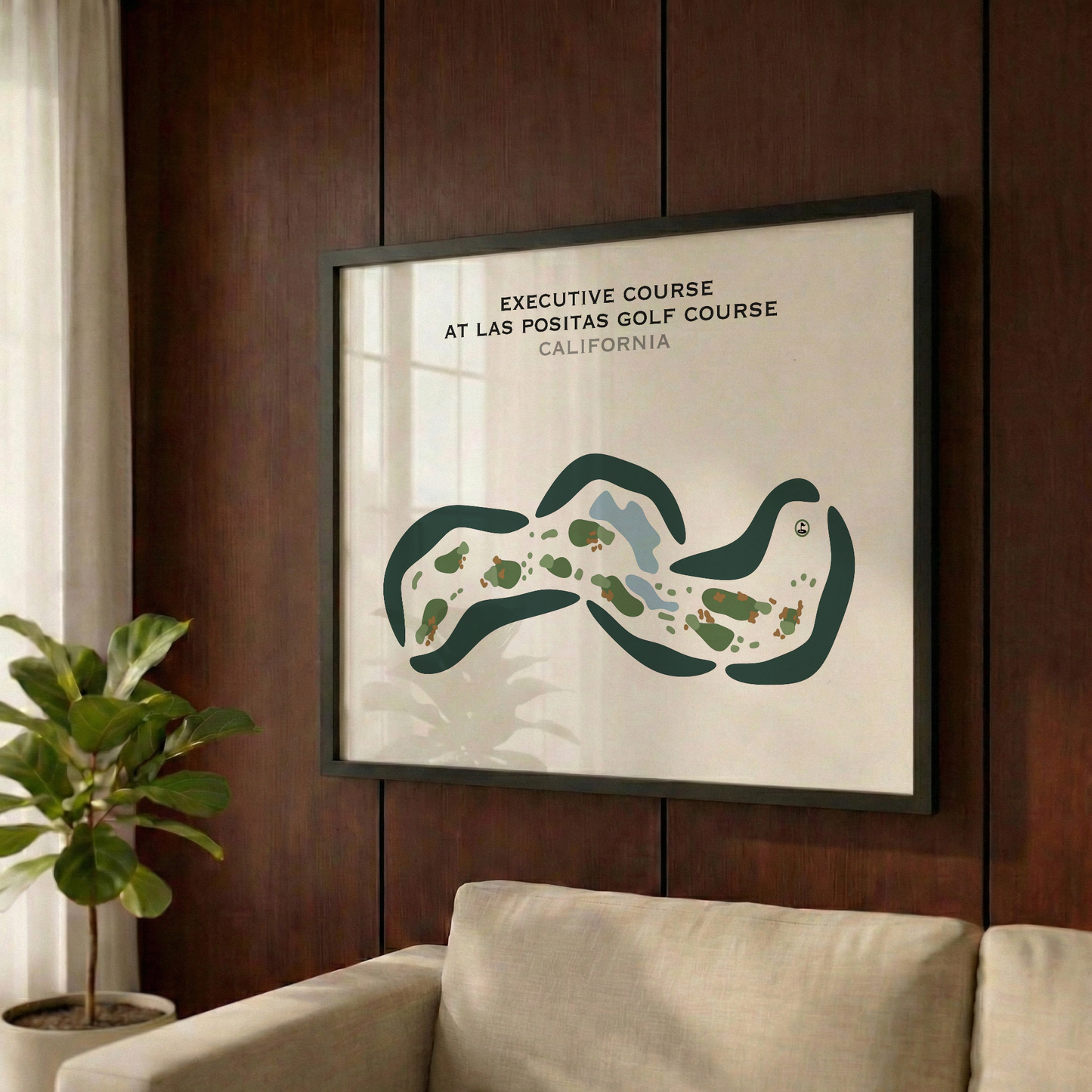 Executive Course at Las Positas Golf Course, California - Printed Golf Courses